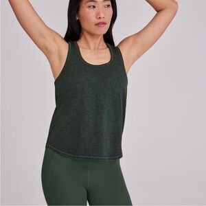 GIRLFRIEND COLLECTIVE 5XL Reset Relaxed Eco Sustainable Soft Racerback Tank Moss